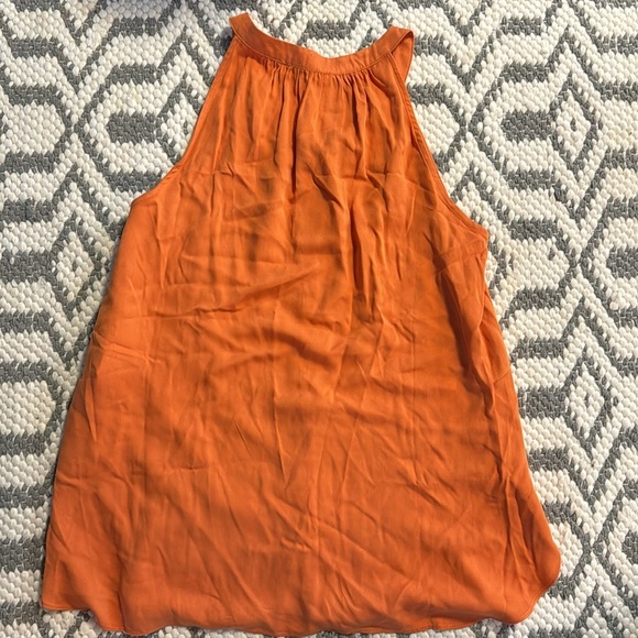 🍍Rose + Olive halter button down top🍍sz large 🍍RK - Picture 3 of 3